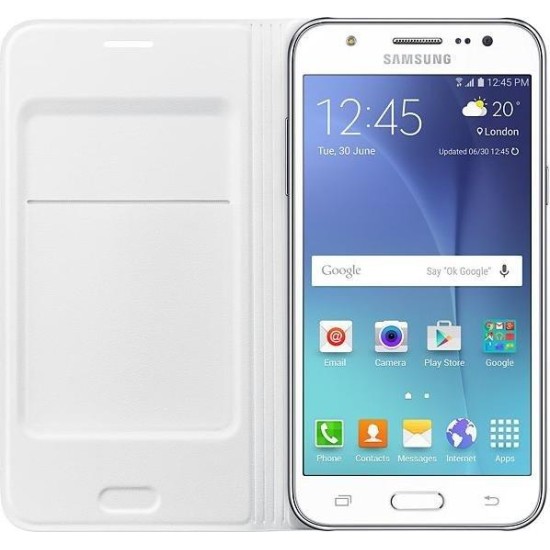 Samsung Galaxy J5 J500 Kartlıklı Kılıf Beyaz - EF-WJ500BWEGWW