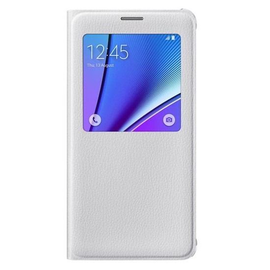 Samsung Galaxy Note 5 S-View Cover Kılıf Beyaz - EF-CN920PWEGTR