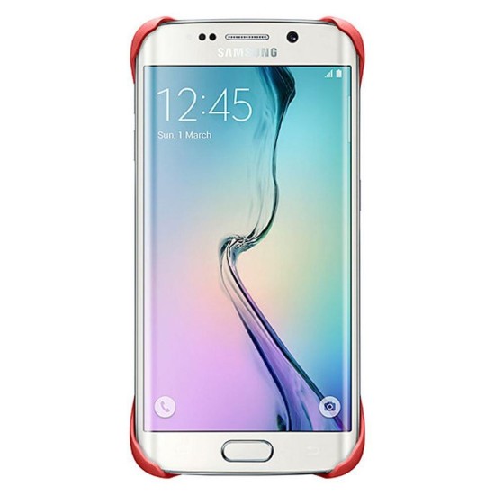 Samsung Galaxy S6 Edge Korumalı Kılıf Kırmızı EF-YG925BPEGWW